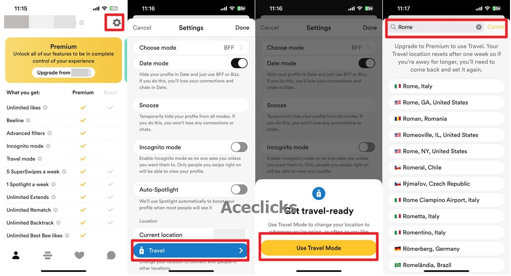 How to Use Bumble Travel Mode 