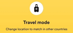 Bumble Travel Mode