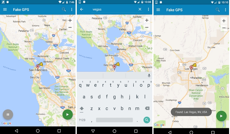 use Fake GPS location