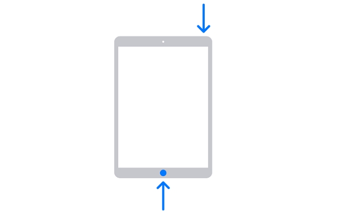 Force Reset your iPad with home button