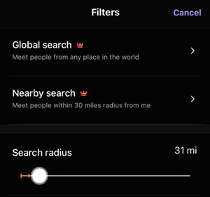 Change Location from Hily Profile