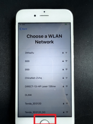 select a WiFi network