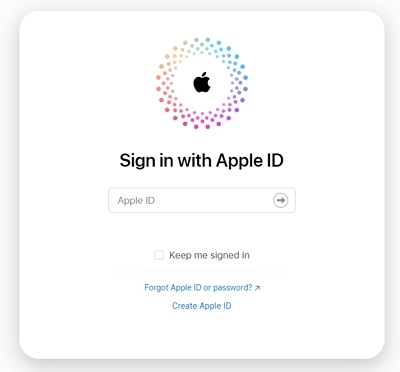 access their iCloud account on the website