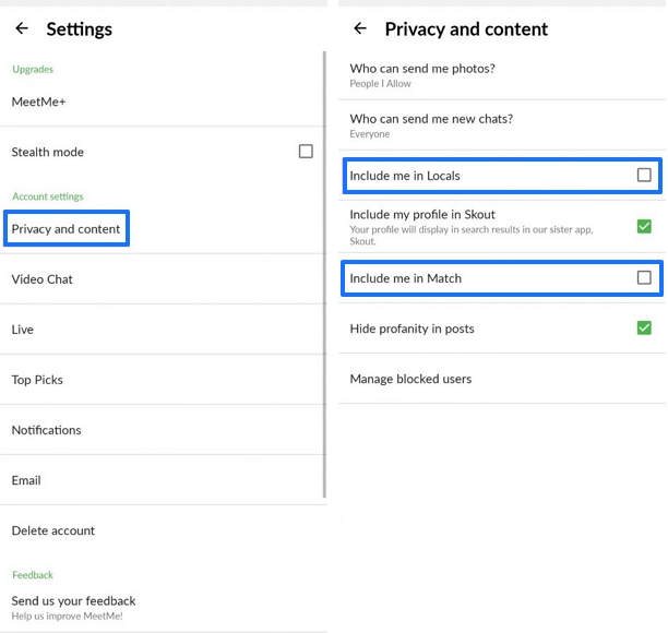 How to Hide the Profile on MeetMe