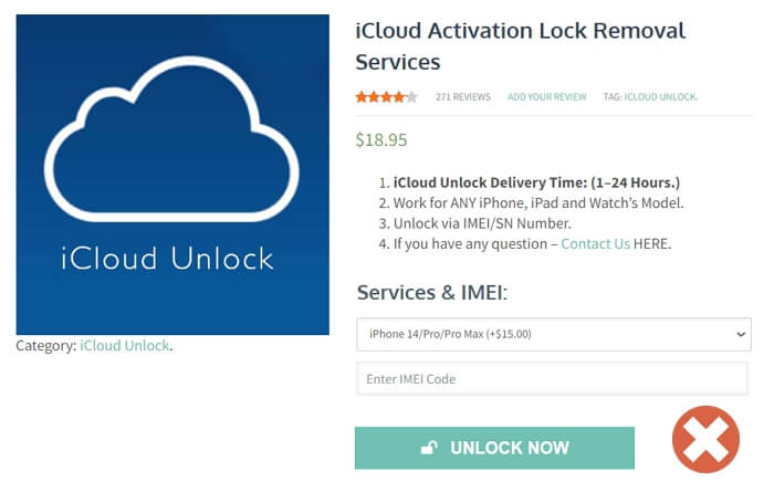 the Paid Online iCloud Activation Lock Removal Tools