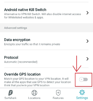 GPS override function