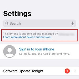 This [iPhone]/[iPad] is supervised