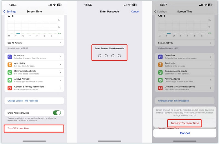 Turn Off Screen Time for Your Personal Device 