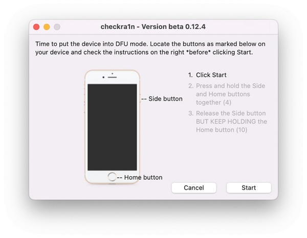 manually put your device into DFU Mode