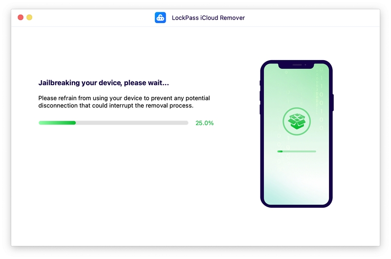 the jailbreaking process will start