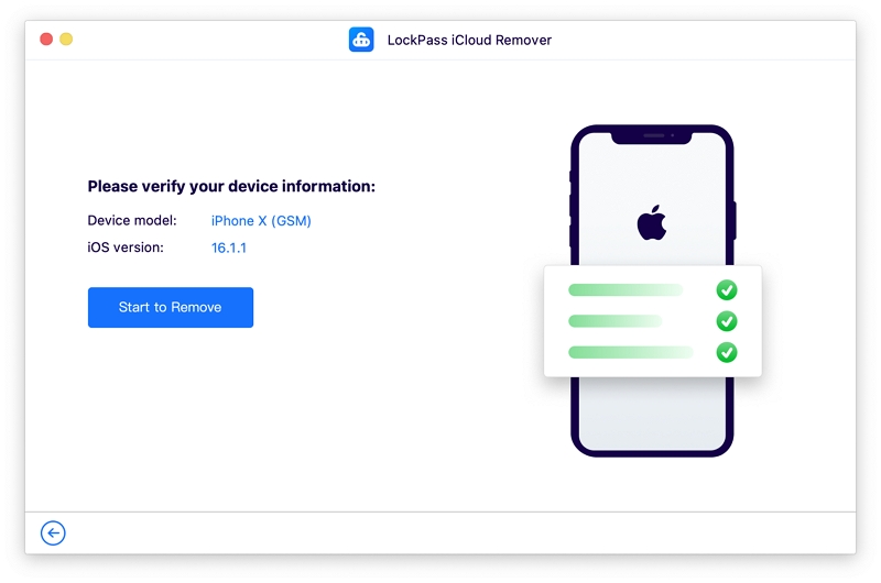 confirm your device information