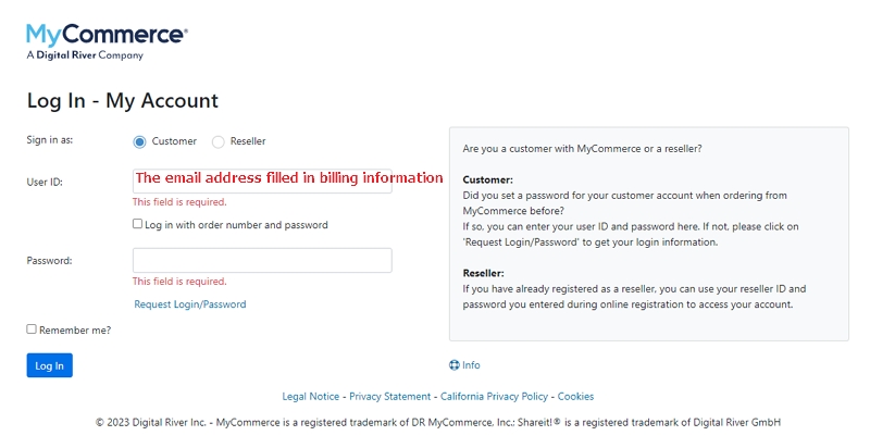 sign in with your credentials